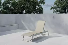 Venture Design Saulės gultas Mexico, 2 vnt., smėlio spalvos, tekstilenas, aliuminis, tikmedis