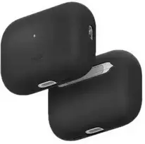 „Uniq Lino“ – silikoninis dėklas, skirtas „AirPods Pro 3“, juodas