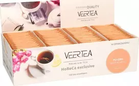 VEERTEA PREMIUM raudonoji Pu-erh arbata su citrina, 100 pakelių