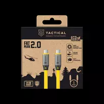 Tactical Fat Man 2.0 kabelis USB-C/USB-C 1m geltonos spalvos