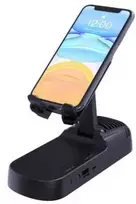 Stovas telefonui su teleskopiniu laikikliu ir Bluetooth garsiakalbiu