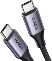 Ugreen Type C 2.0 Vīrietis uz Type C 2.0 Vīrietis 5A Datu Kabelis 1M Melns