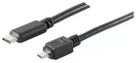 S-Conn USB 2.0 kabelis, 3.1 tipo C kištukas - 2.0 tipo Micro B kištukas, 2.0 versija
