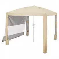 Vevor Paplūdimio pastogė su šonine siena, 2,4 x 2,4 m