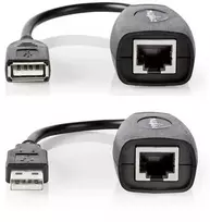 C2G Nedis Ilgiklis USB A kištukas - USB A lizdas per UTP kabelį (iki 50m) USB1.1
