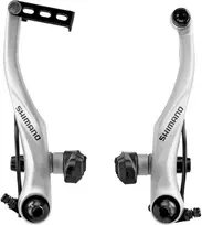 None Stabdžiai V-Brake galiniai Shimano ALIVIO BR-T4000 S65T sidabrinis