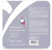 Lycon Lycotec Hibridinis Baltas karštasis vaškas be kolofonijos (Rosini) 500g | LYCOTEC Hybrid Baltas HOT WAX 500g