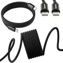 Magnetinis USB-C laidas Spacetronik 1,8 m juodas