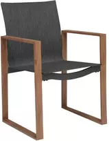 Sodo krėslas Dusiburg 57x57.3x86.5cm juodas