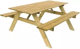 Stalas su suolais EKJU 165x154x75cm medinis/žalia