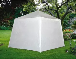 Pavėsinės šoninė siena be langų 3x3/2.4x2.4m balta