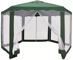 Pavėsinė su tinklu nuo vabzdžių 2x2x2.6m žalia
