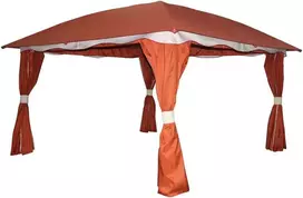 Šoninių sienų komplektas pavėsinei DU064 4x4m oranžinis