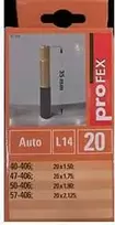 Dviračio padangos kamera Profex 20 colių/1.5-2.125 Auto