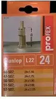 Dviračio padangos kamera Profex 24 colių/1.5-2.125 Dunlop