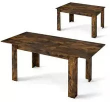 Promotions Valgomojo stalas, 158x70x76 cm, rudas, išskleidžiamas