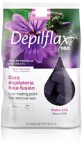 Activeshop Elastingas depiliacijos vaškas su žema lydymosi temperatūra Depilflax 100 Malva 5AB 1000 g