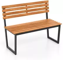 Promotions Lauko suoliukas, 109.2x55.9x83.8 cm, juodas, akacijos mediena