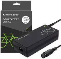 Qoltec Įkroviklis do roweru elektrycznego 36v | 42v | 2a | 3p-gx16 + kabelis zasilający