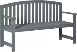 Aosom Sodo suoliukas 143x51x85 cm pilkas, medinis