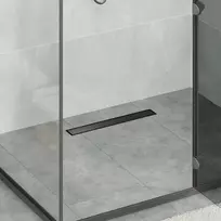 2 viename dušo nutekėjimas Juoda 50 cm Nerūdijantis plienas 304