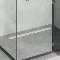 Dušo nutekėjimas su linijiniu dizainu Sidabro 90 cm