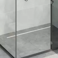 360° Dušo Nutekėjimas su Plonu Modeliu Sidabro 100 cm