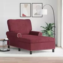 Gultas su pagalve Vyno raudona 91 x 157 x 91 cm audinys