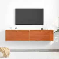 Sieninė spintelė Sieninis 2 vnt. Vaško ruda 80 x 30 x 35 cm