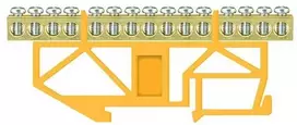 Įžeminimo kaladėlė Pawbol LZ 15/Ž, DIN,15×16 mm², geltona