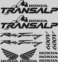Honda Transalp 650 lipdukų rinkinys motociklo vinilo lipdukai