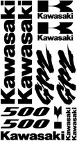 Kawasaki GPZ 500 lipdukų rinkinys motociklo vinilo lipdukai