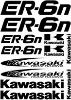 Kawasaki ER-6N lipdukų rinkinys motociklo vinilo lipdukai