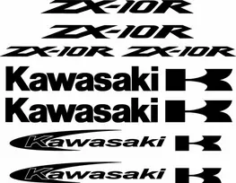 Kawasaki ZX-10R lipdukų rinkinys profesionalūs motociklų vinilo lipdukai