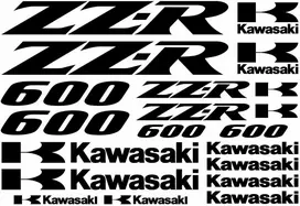 Kawasaki ZZR 600 lipdukų rinkinys motociklo vinilo lipdukai