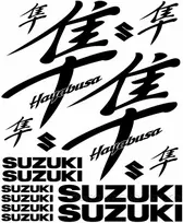 Suzuki Hayabusa lipdukų rinkinys motociklo vinilo lipdukai