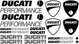 Ducati Performance Monster lipdukų rinkinys motociklo vinilo lipdukai