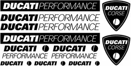 Ducati Performance lipdukų rinkinys motociklo vinilo lipdukai