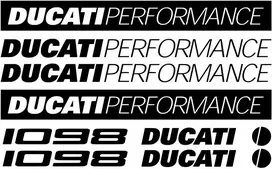 Ducati Performance 1098 lipdukų rinkinys motociklo vinilo lipdukai