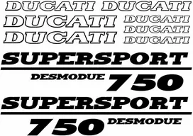 Ducati 750 Desmodue lipdukų rinkinys motociklo vinilo lipdukai
