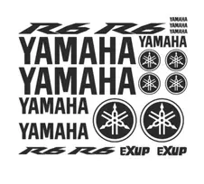 Yamaha R6 Exup motociklo logotipo lipdukų rinkinys, vinilo lipdukai