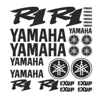 Yamaha R1 Exup motociklo logo lipdukų rinkinys, vinilo lipdukai