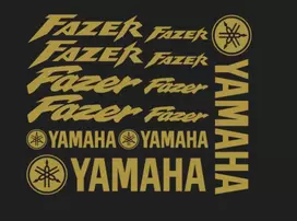 Yamaha FAZER motociklo logo lipdukų rinkinys, vinilo lipdukai