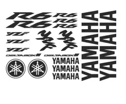 Yamaha YZF R6 Deltabox 3 lipdukų rinkinys motociklo logo, vinilo lipdukai