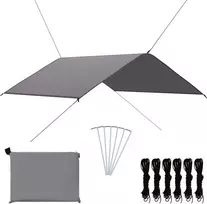 Lauko tentas, pilkos spalvos, 4x4m