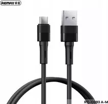 CABLE REMAX LEYA SERIES RC-C093 2,4A USB/MICRO USB Juodas