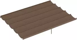 Pavėsinės stogo danga 4 × 3 m