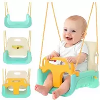 Kruzzel 3-in-1 Kreminis and Turquoise Children's Swing