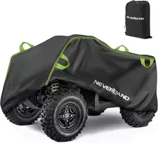 NEVERLAND ATV keturračio uždangalas, vandeniui atsparus, XXXL dydis, poliuretanas, žalia ir juoda