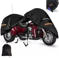 SRIMMIT triračio motociklo uždangalas, vandeniui atspari Oxford 420D danga, 2,74 m, juodas, SLCZ-002-Trike